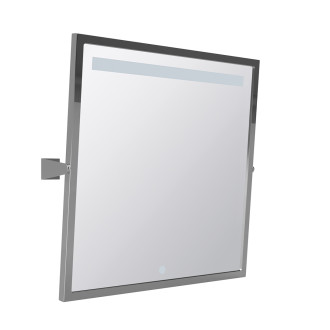 Bemeta HELP zrcadlo s LED osvětlením, dotykový senzor, 600 x 600 mm, nerez lesk 301201041