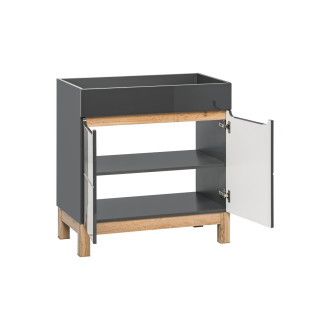 Comad BALI GRAFIT 821 - 80D FSC skříňka pod umyvadlo 80 cm