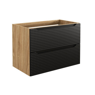 Comad LUXOR BLACK 82-80-2S Koupelnová skříňka, šuplíky 80cm