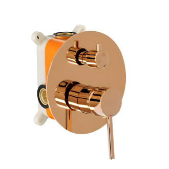 Rea Lungo podomítková vanová baterie + box, rose gold REA-B6930