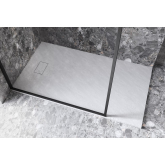 BESCO VEXO OBDÉLNÍK, SMC vanička, 100x80x3,2 cm, bílá barva, bez nožiček VEXOOWD1080W