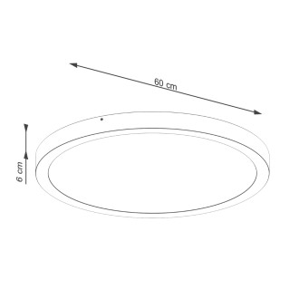Stropní svítidlo ONYX 60 white LED 3000K
