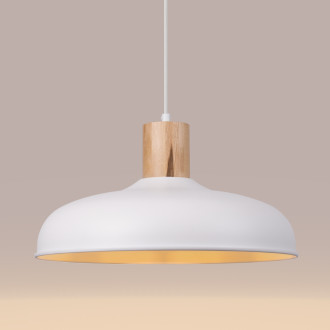 Závěsná lampa INDY bílá