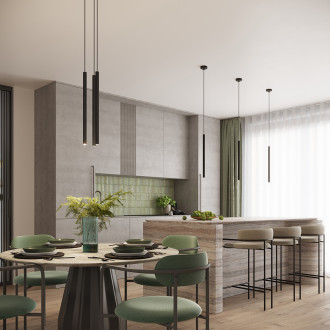 Závěsné svítidlo ARCHE 3P černé