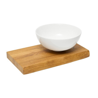 Deska pod umyvadlo s umyvadlem Naturel Wood 45x4x24 cm dub mat DMDUB45UM