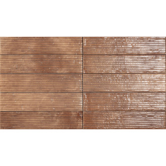 Dlažba Cir City brown lines 6,5x29 cm pololesk 1088852