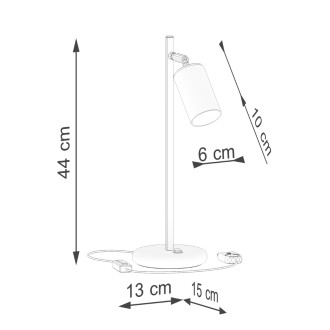 Stolní lampa WINX černá/chrom