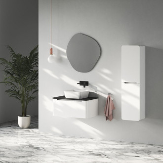 KERALA umyvadlová skříňka 80x35x47,5cm, 1x zásuvka, bílá lesk