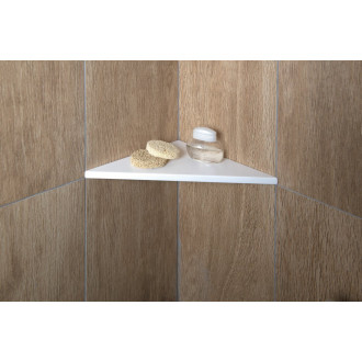 ABELINE rohová police rockstone 250x250mm, bílá mat AE250-0101