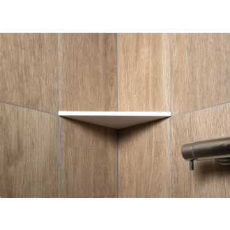 ABELINE rohová police rockstone 250x250mm, bílá mat AE250-0101