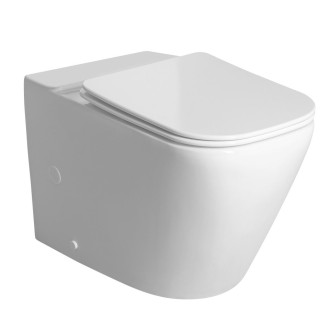 IMALA WC kombi mísa, Vortex Rimless, 61x35,5cm, spodní/zadní odpad, bílá PC107-111