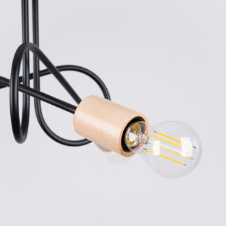 Lustr EMBER 3 schwarz