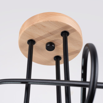 Lustr EMBER 3 schwarz
