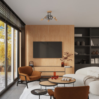 Lustr EMBER 3 schwarz