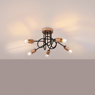 Lustr EMBER 5 schwarz