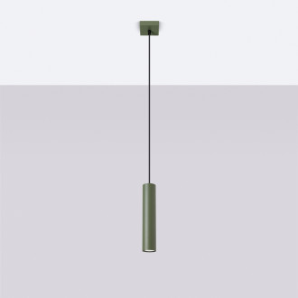 Závěsná lampa LAGOS 1 olivově zelená