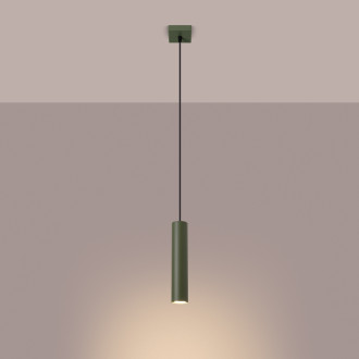 Závěsná lampa LAGOS 1 olivově zelená