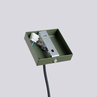 Závěsná lampa LAGOS 1 olivově zelená