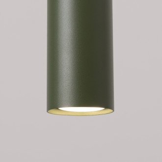 Závěsná lampa LAGOS 1 olivově zelená