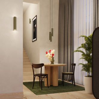 Závěsná lampa LAGOS 3P olivově zelená