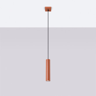 Závěsná lampa LAGOS 1 červená okrová