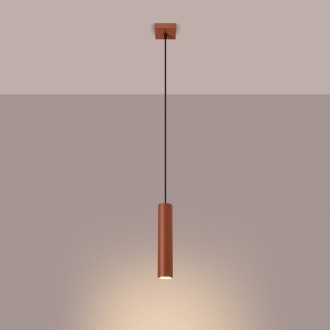 Závěsná lampa LAGOS 1 červená okrová