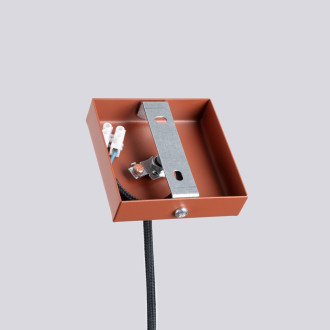 Závěsná lampa LAGOS 1 červená okrová