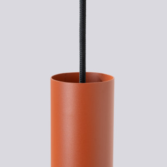 Závěsná lampa LAGOS 3L červená okrová
