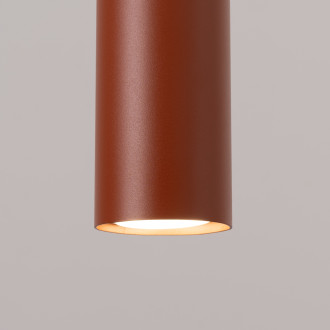 Závěsná lampa LAGOS 3L červená okrová