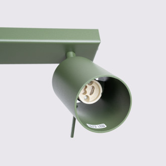 Stropní svítidlo RING 6L olivově zelené