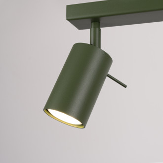 Stropní svítidlo RING 6L olivově zelené