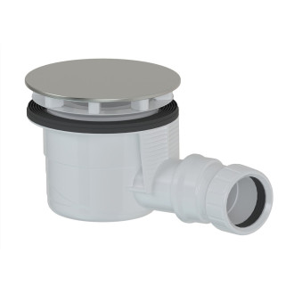 Vaničkový sifon, průměr 90mm, DN40, krytka nerez lesk 59132