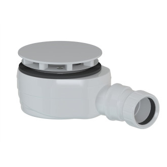 Vaničkový sifon, průměr 90mm, DN40, nízký, krytka bílá 59139