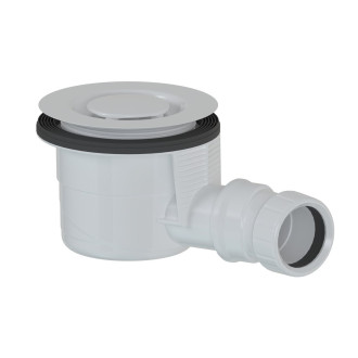Vaničkový sifon, průměr 90mm, DN40, odtok v mezikruží, krytka bílá 59141