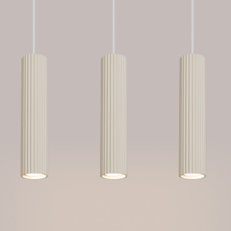 Závěsná lampa KARBON 3L béžová