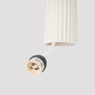 Závěsná lampa KARBON 3L béžová