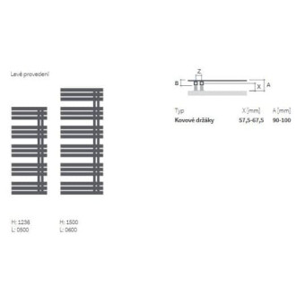 MIRO ELEKTRO 1500/600 S40 černý samet Levý