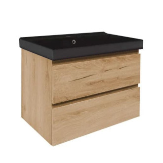 Koupelnová skříňka s umyvadlem SAT B-Way dub mat BWAY280OAKU1B