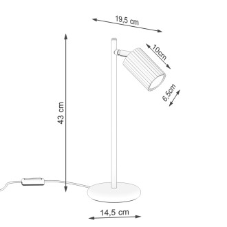 Stolní lampa KARBON béžová