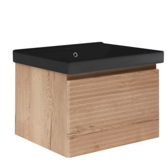 Koupelnová skříňka s umyvadlem Naturel Savona 78x43x45 cm dub mat SAVONA80DHU1B