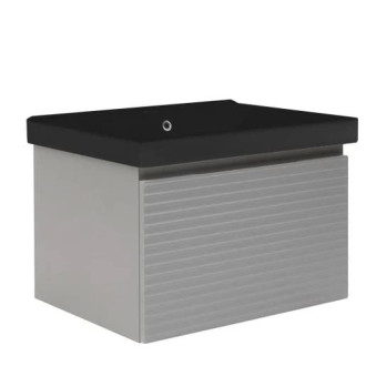 Koupelnová skříňka s umyvadlem Naturel Savona 78x43x45 cm šedá mat SAVONA80GMU1B