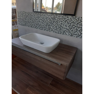 VÝSTAVNÍ KUS Ravak umyvadlo Ceramic 600 R  XJX01160002 + skřínka SUD ořech X000001084