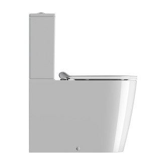 KUBE X WC kombi, Swirlflush, spodní/zadní odpad, bílá ExtraGlaze