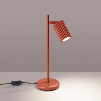 Stolní lampa KARBON červená okrová