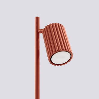 Stolní lampa KARBON červená okrová