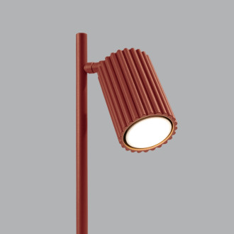 Stolní lampa KARBON červená okrová
