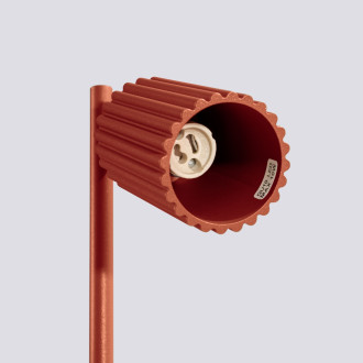 Stolní lampa KARBON červená okrová