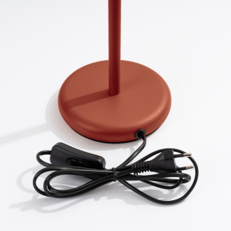 Stolní lampa KARBON červená okrová
