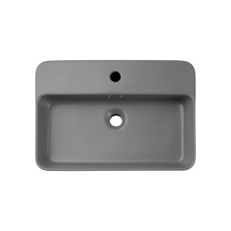 Comad TRUST 2 MATT LIGHT GREY umyvadlo na desku 55x38cm, světlá šedá