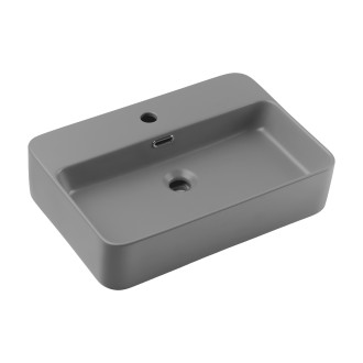 Comad TRUST 2 MATT LIGHT GREY umyvadlo na desku 55x38cm, světlá šedá